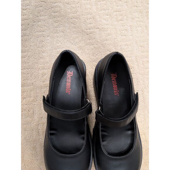Demonia Platform Shoes Womens Size 11 Black Dollie Mary Jane 3 in platforms - Picture 9 of 9